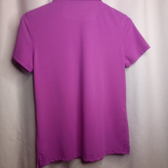 The Open 147th Carnoustie Polo Shirt S Women Short Sleeve Golf Active Purple - Picture 3 of 15